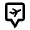 Map Pin Square Airport Icon from Nova Line Set