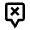 Map Pin Square Cross Remove Icon from Nova Line Set