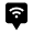 Map Pin Square Wifi Icon from Nova Solid Set