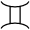 Astrology Gemini Icon from Ultimate Light Set