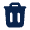 Delete 2 Fill Icon from Mingcute Fill Set
