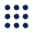 Dot Grid Fill Icon from Mingcute Fill Set