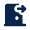 Exit Door Fill Icon from Mingcute Fill Set