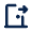 Exit Door Line Icon from Mingcute Line Set