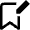 Bookmark Edit Icon from Nova Line Set