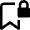Bookmark Lock Icon from Nova Line Set