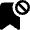 Bookmark Restrict Block Icon from Nova Solid Set