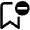 Bookmark Subtract Icon from Nova Line Set
