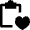 Task List Favourite Heart Icon from Nova Line Set