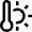 Temperature Warm Icon from Nova Line Set