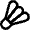 Sport Badminton Shuttercock Icon from Nova Line Set
