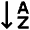 Arrange Alphabetical Ascending Icon from Nova Line Set