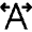Font Expand Horizontal Icon from Nova Line Set