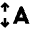 Font Expand Vertical Icon from Nova Solid Set