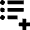 List Add Icon from Nova Solid Set