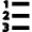 List Number Icon from Nova Solid Set
