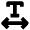 Text Scale Horizontal Icon from Nova Solid Set