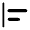 Align Horizontal Left Icon from Rounded Line - Material Symbols Set