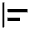Align Horizontal Left Icon from Outlined Line - Material Symbols Set