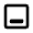 Align Object Bottom Icon from Rounded Line - Material Pro Set
