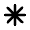 Asterisk Icon from Rounded Line - Material Pro Free Set