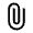 Attach File Icon from Sharp Line - Material Symbols Set