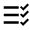 Checklist 3 Rtl Fill Icon from Outlined Fill - Material Pro Set