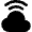 Cloud Wifi Fill Icon from Rounded Fill - Material Pro Free Set