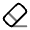 Eraser Icon from Solar Line Duotone Set