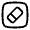 Eraser Square Icon from Solar Linear Set