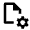 File Setting Gear Icon from Outlined Line - Material Pro Free Set