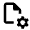 File Setting Gear Icon from Rounded Line - Material Pro Free Set