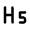 Format H5 Icon from Rounded Line - Material Pro Free Set