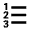 Format List Numbered Icon from Outlined Line - Material Pro Free Set