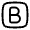 Text Bold Square Icon from Solar Linear Set