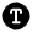 Text Circle Icon from Solar Bold Set