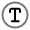 Text Circle Icon from Solar Line Duotone Set