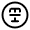 Text Cross Circle Icon from Solar Linear Set