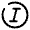 Text Italic Circle Icon from Solar Broken Set