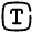 Text Square Icon from Solar Broken Set