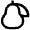 Pear Organic Icon from Atlas Line Set