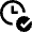 Clock Check Icon from Nova Line Set