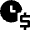 Clock Dollar Icon from Nova Solid Set