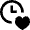 Clock Favorite Heart Icon from Nova Line Set