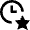 Clock Favorite Star Icon from Nova Line Set