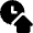 Clock Home Icon from Nova Solid Set