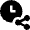 Clock Share Icon from Nova Solid Set