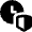Clock Shield Icon from Nova Solid Set