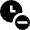 Clock Subtract Icon from Nova Solid Set
