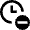 Clock Subtract Icon from Nova Line Set